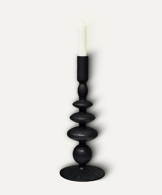 Candelabro Elegance Negro Mate