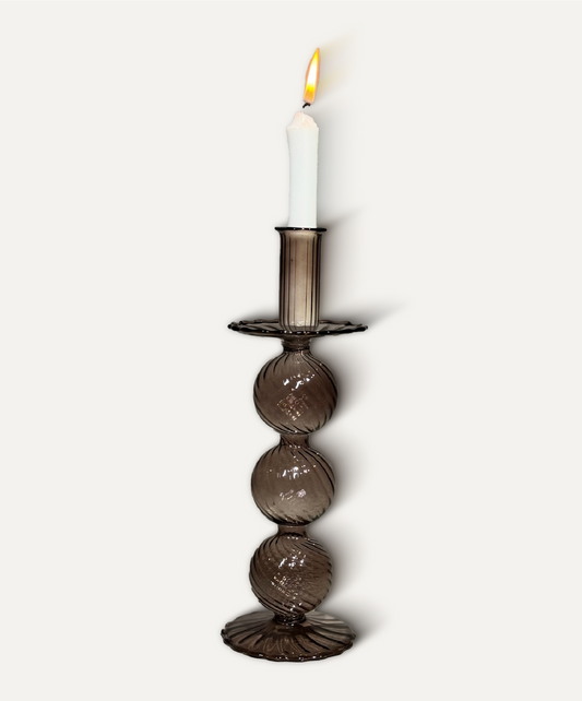 Candelabro Glass Brown